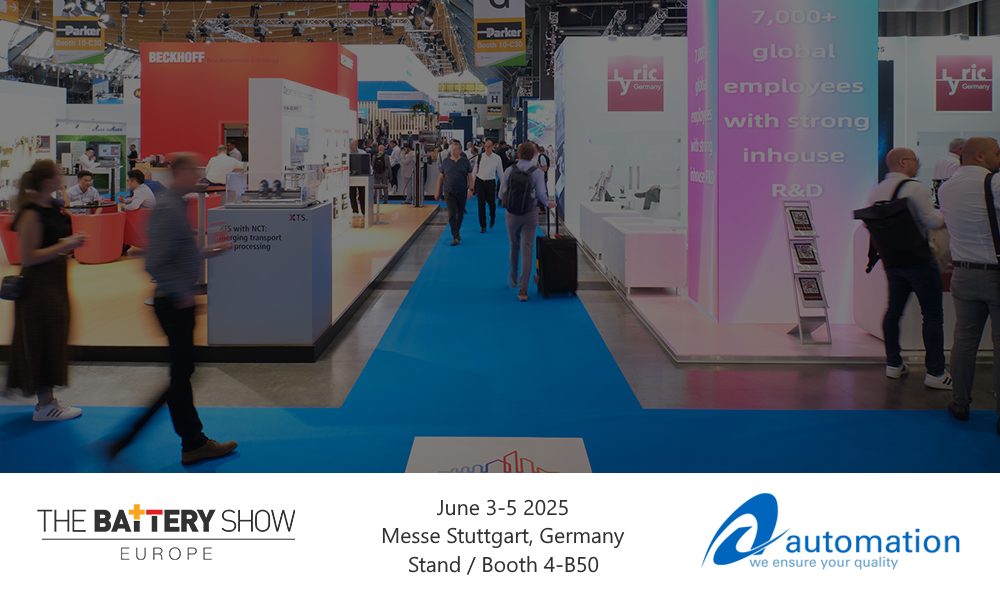 Automation W+R auf der Battery Show Europe vom 3. 5. Juni an Stand 4-B50